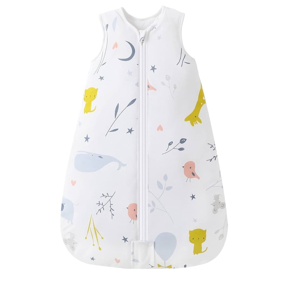 CHILDLIKE BEHAVIOR AGE 0+ White with gray zipper.